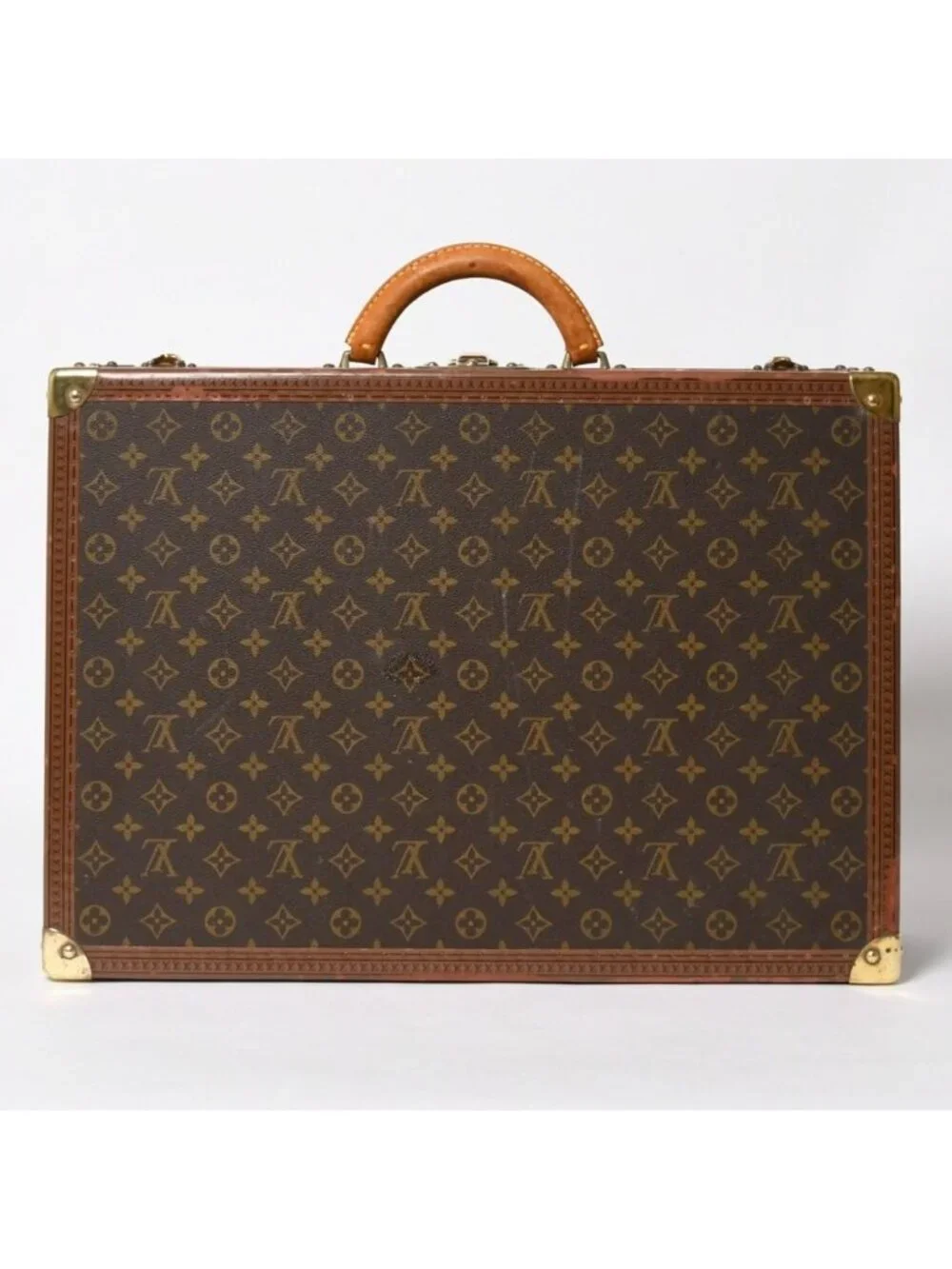 Louis Vuitton Alzer 55 Trunk Case Hard Monogram Leather